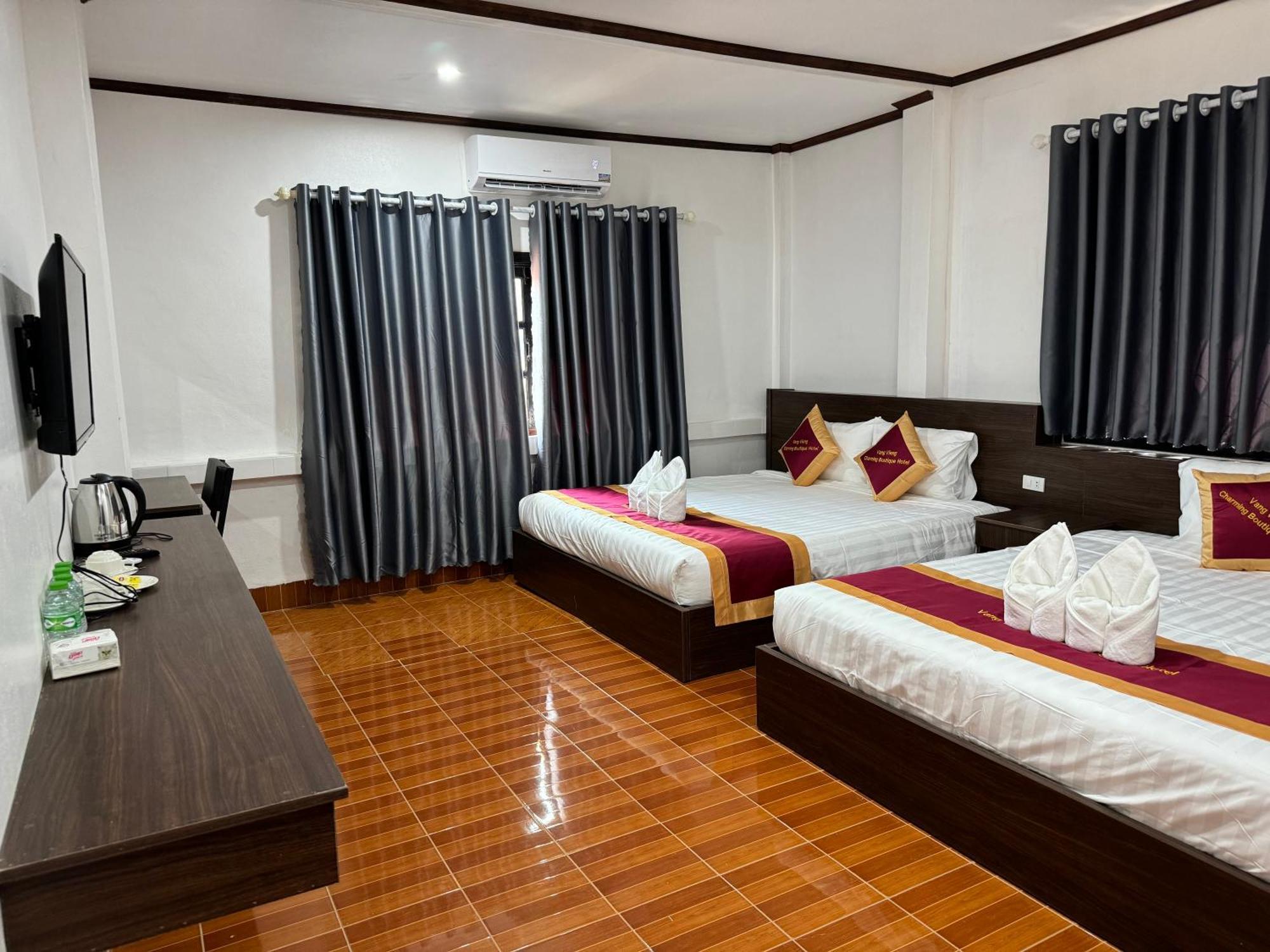 ואנג ויינג Vangvieng Charming Boutique Hotel מראה חיצוני תמונה
